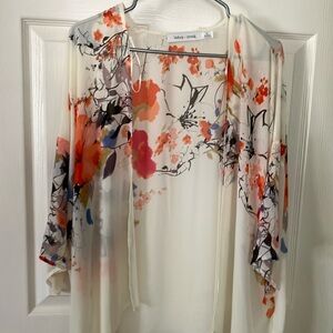 Bishop + Young Cream Floral Kimono